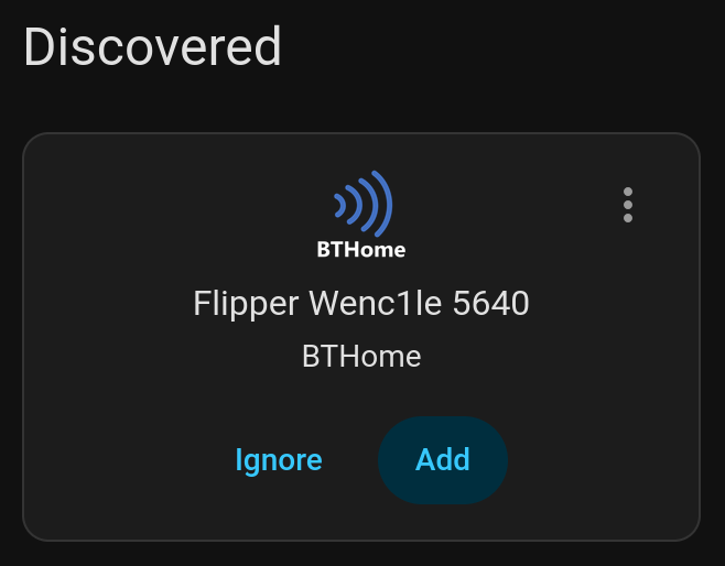 home assistant discovered