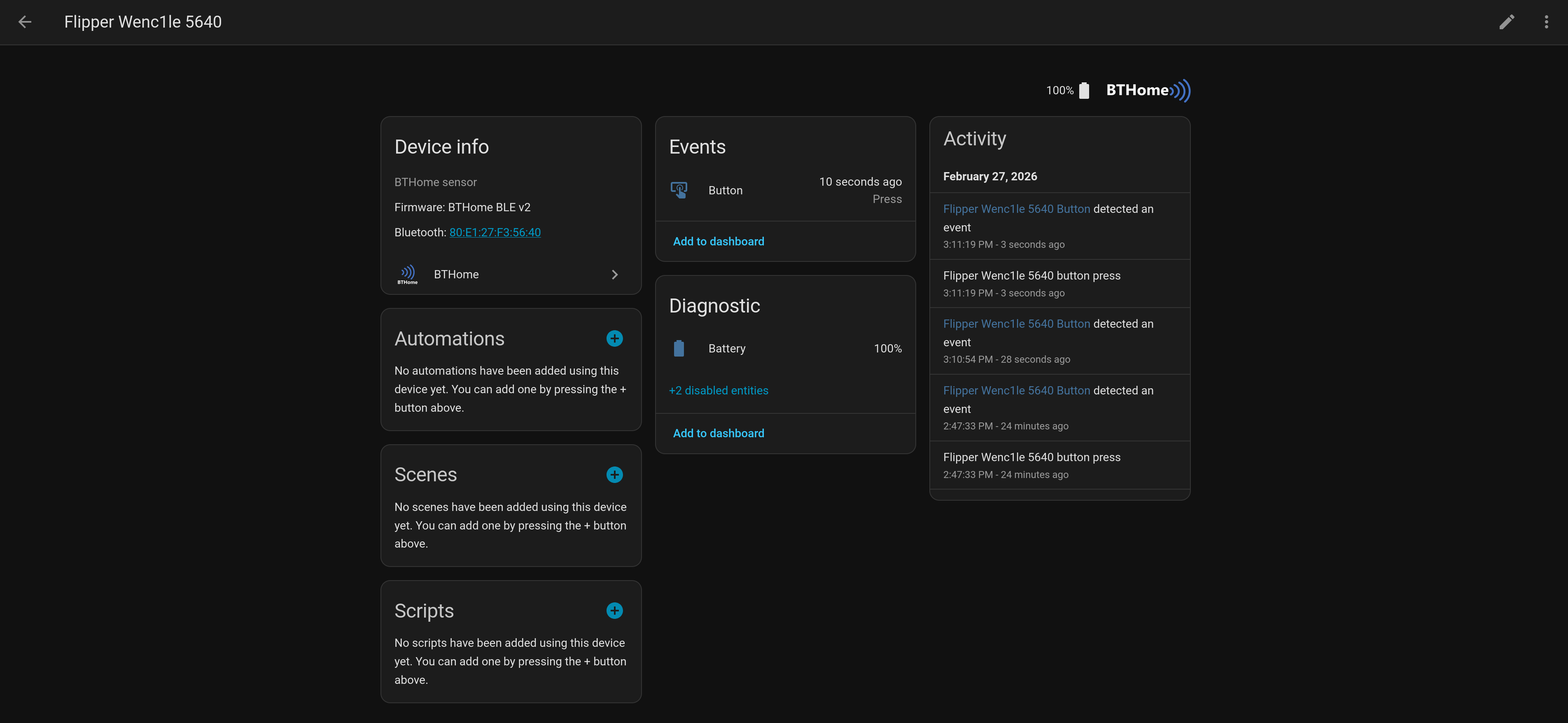 home assistant paired